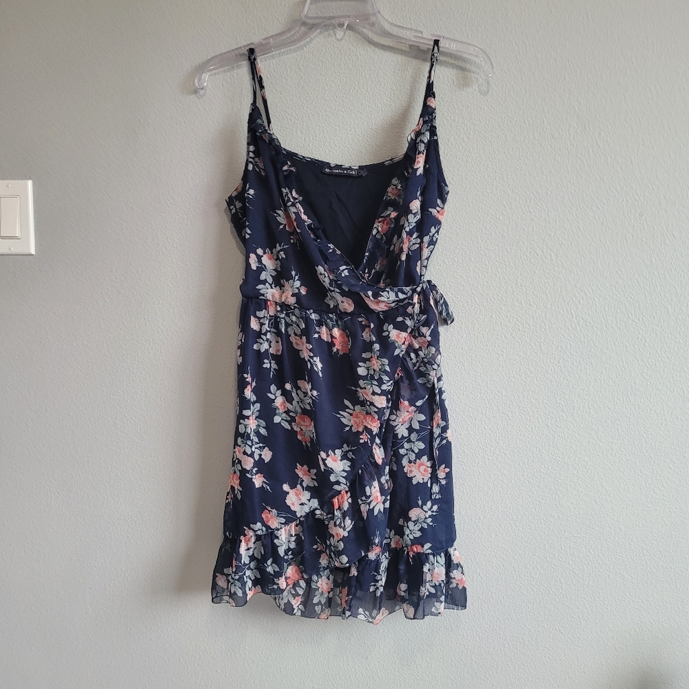 Abercrombie & Fitch Floral Mini Dress - Navy and Pink